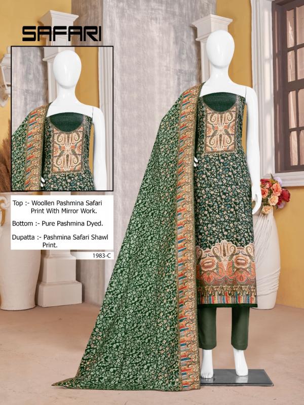 Bipson Safari 1983 Exclusive Designer Pashmina Dress Material
